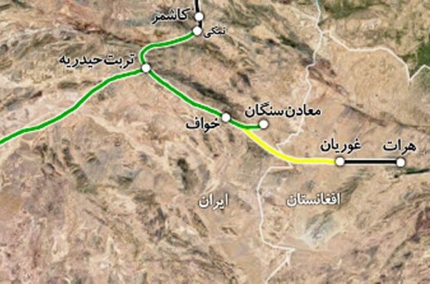 افغانستان از طریق راه آهن ایران به آب‌های آزاد وصل می‌شود